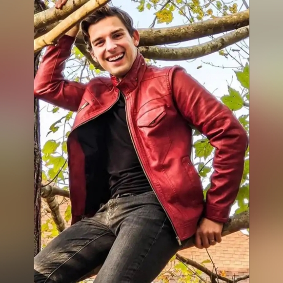 Matpat Red Leather Jacket XL3 - Picture 2 of 11